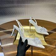 	 Rene Caovilla Floriane Honey Slingback White 75mm - 3