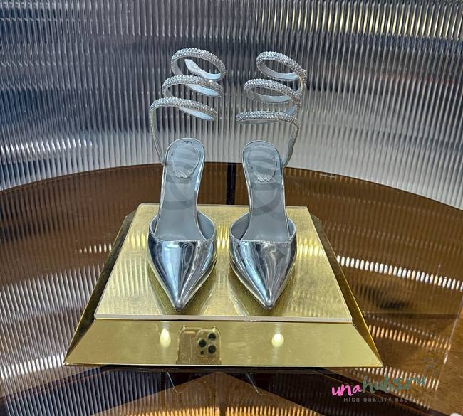 Rene Caovilla Margot Silver Pump - 1