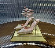 	 Rene Caovilla Margot Crystal Beige Pump - 6