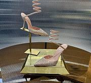 	 Rene Caovilla Margot Crystal Beige Pump - 3