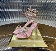 Rene Margot Mirrored Pink Sandal With Butterflies 105 - 6