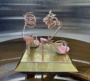 Rene Margot Mirrored Pink Sandal With Butterflies 105 - 3