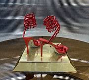 RENE CAOVILLA RED CHANDELIER RED SANDAL 105 - 5