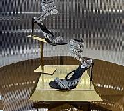 	 RENE CAOVILLA BLACK CHANDELIER RED SANDAL 105 - 3