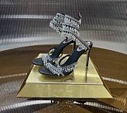 	 RENE CAOVILLA BLACK CHANDELIER RED SANDAL 105 - 2