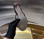 	 RENE CAOVILLA BURGUNDY CHANDELIER RED SANDAL 105 - 5