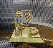 Rene Caovilla Embellished Chandelier Heeled Sandals 105 gOLD - 4