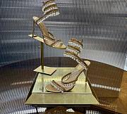 Rene Caovilla Embellished Chandelier Heeled Sandals 105 gOLD - 3