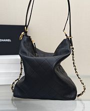 Chanel Maxi shopping bag black Calfskin leather - 33.5x28x11cm - 6