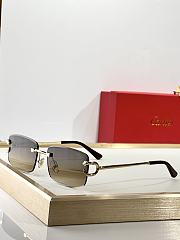 Cartier Rectangle-Rimless Sunglasses - 4