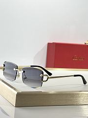 Cartier Rectangle-Rimless Sunglasses - 3