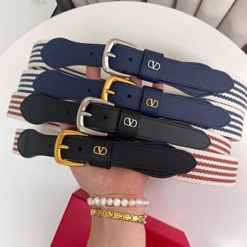 Valentino Garavani  Striped belt in multicoloured 
