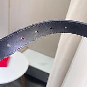 Valentino Vlogo Signature Calfskin Belt 30mm Black - 4