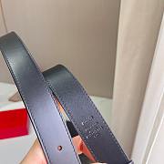 Valentino Vlogo Signature Calfskin Belt 30mm Black - 3
