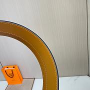 	 Hermes Men Grey Belt Silver 35mm - 4