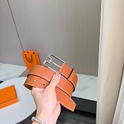 	 Hermes Men Brown Belt Silver 35mm - 5