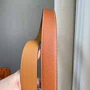 	 Hermes Men Brown Belt Silver 35mm - 2