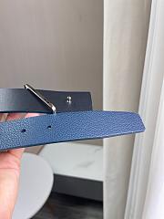 Prada Blue Enameled Metal Belt Buckle - 4