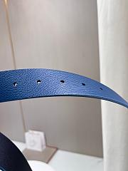 Prada Blue Enameled Metal Belt Buckle - 2