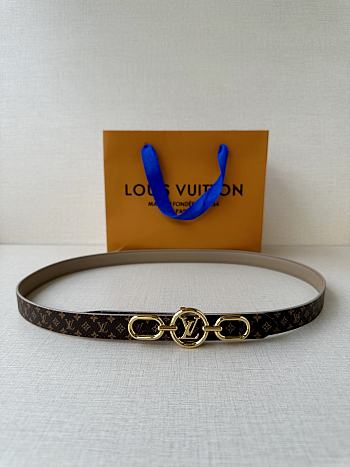 Louis Vuitton Circle Prime 20MM Double Sided Belt Beige