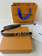 Louis Vuitton Circle Prime 20MM Double Sided Belt Beige - 2