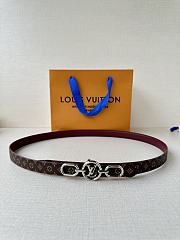 	 Louis Vuitton Circle Prime 20MM Double Sided Belt Burgundy - 1