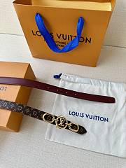 	 Louis Vuitton Circle Prime 20MM Double Sided Belt Burgundy - 6