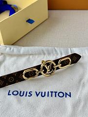 	 Louis Vuitton Circle Prime 20MM Double Sided Belt Burgundy - 4