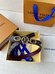 	 Louis Vuitton Circle Prime 20MM Double Sided Belt Burgundy - 5