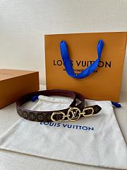 	 Louis Vuitton Circle Prime 20MM Double Sided Belt Burgundy - 3