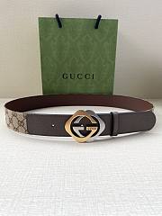 Gucci GG Gold Buckle 40mm Belt - 1