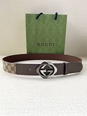 	 Gucci GG Silver Buckle 40mm Belt - 1