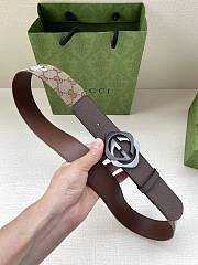 	 Gucci GG Silver Buckle 40mm Belt - 6