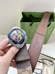 	 Gucci GG Silver Buckle 40mm Belt - 3