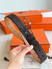 	 Hermes Romain Patrimoine 35 belt black buckle - 5