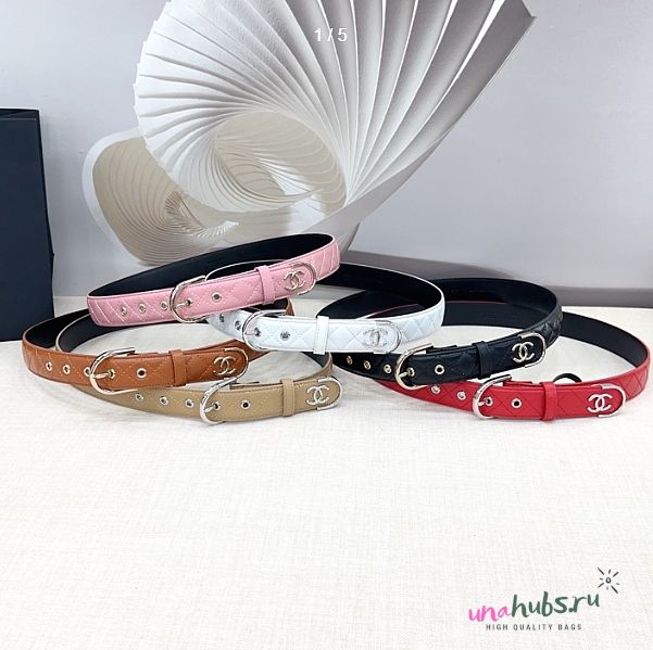 Chanel Silver Buckle Belt - 1