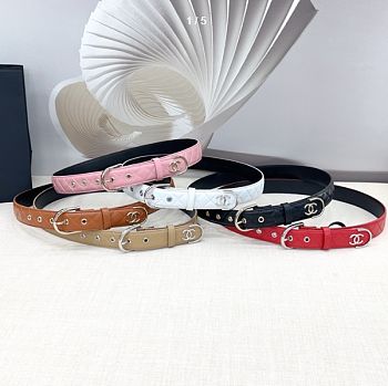Chanel Silver Buckle Belt