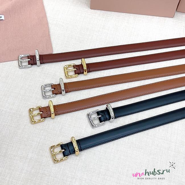 Miu Miu Leather Belt 20mm - 1