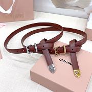 Miu Miu Leather Belt 20mm - 5