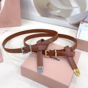 Miu Miu Leather Belt 20mm - 4