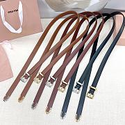 Miu Miu Leather Belt 20mm - 2