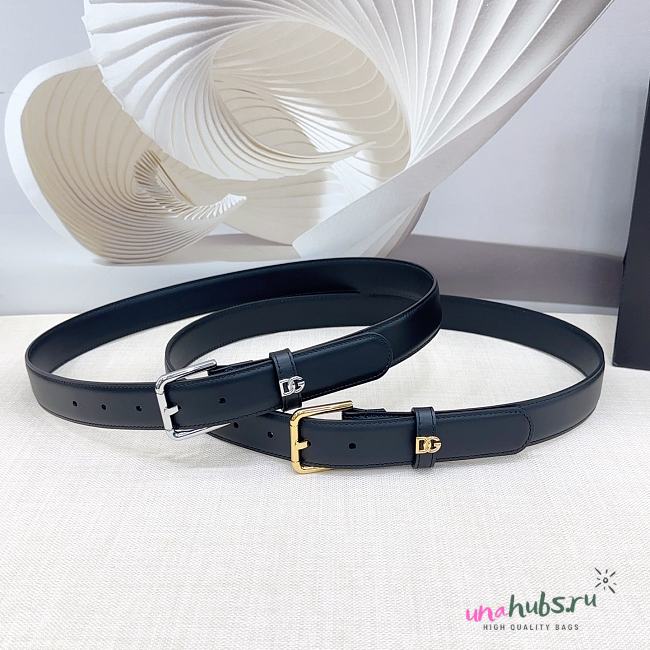 D&G buckle black belt 30mm - 1