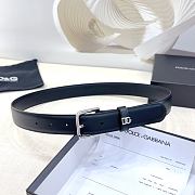 D&G buckle black belt 30mm - 4