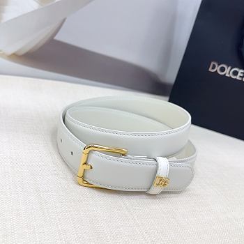 	 D&G buckle white belt 30mm