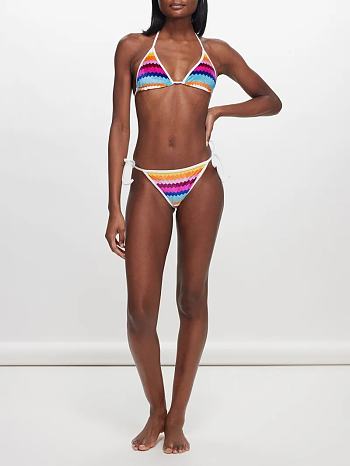 Missoni Halterneck chevron bikini