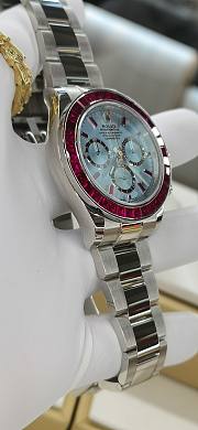 ROLEX DAYTONA WATCH MOISSANITE RUBY 40mm - 5