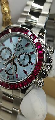 ROLEX DAYTONA WATCH MOISSANITE RUBY 40mm - 4