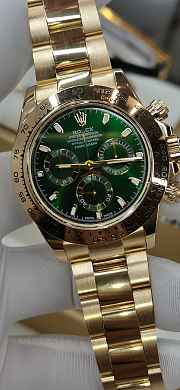 Rolex Cosmograph Daytona watch Gold/Green gold 40mm - 2