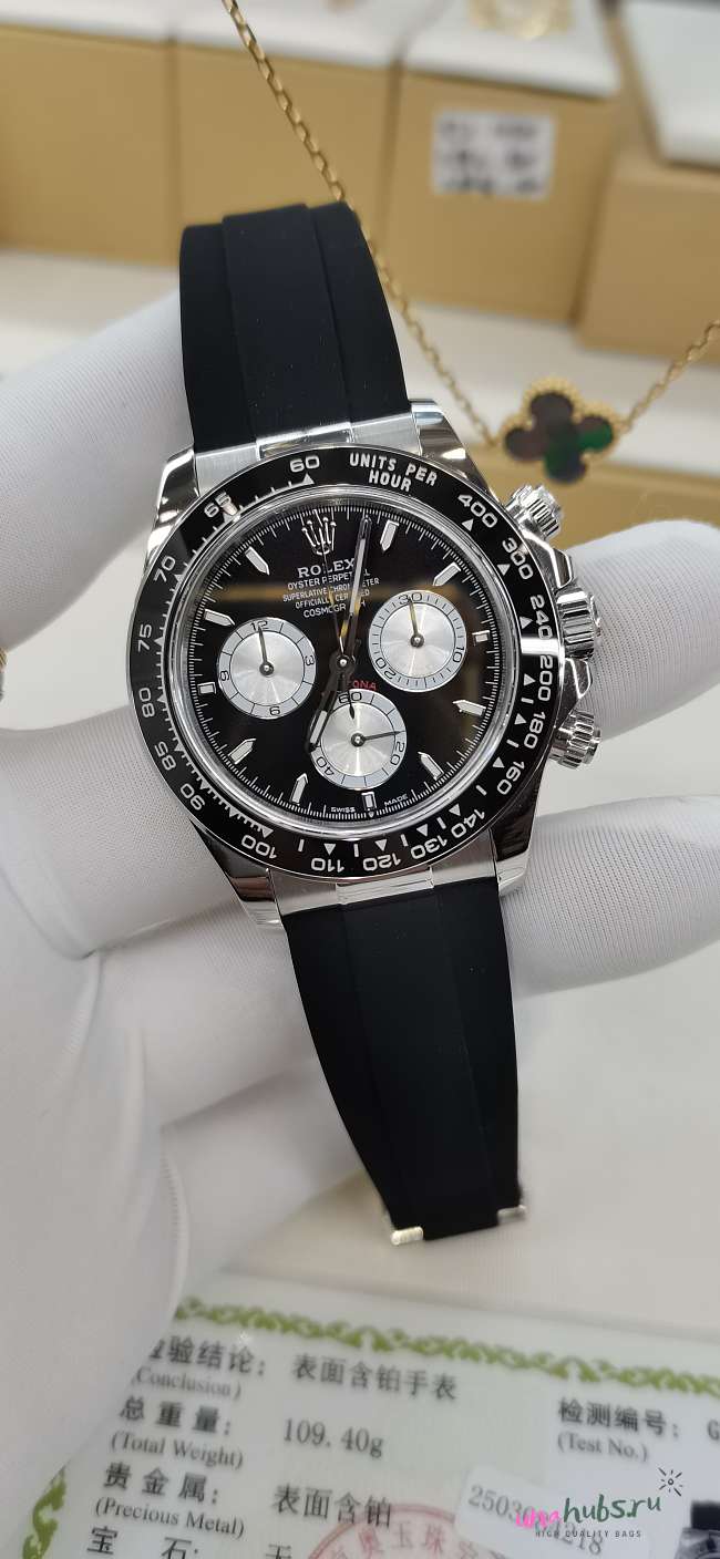 Rolex Daytona White gold Black 40mm - 1