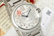 CARTIER Stainless Steel Diamond 36mm Ballon Bleu De Cartier Automatic Watch - 4